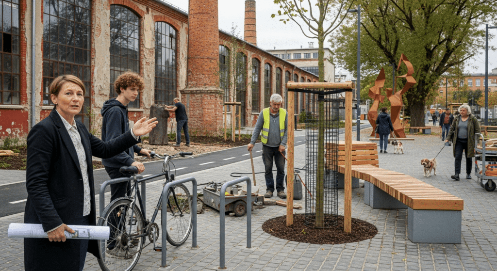környezetszennyező ipari tevékenység megszüntetése Ferencvárosban: vöröstégla gyár átalakul közparkká